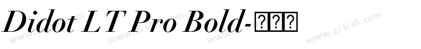 Didot LT Pro Bold字体转换